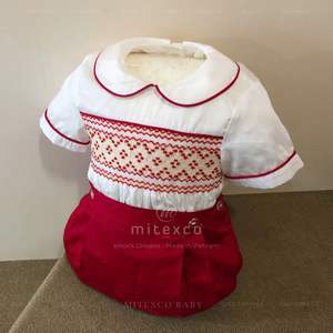 Ensemble smocké pour garçon pour Noël et les fêtes de MITEXCO Vietnam personnalisé en gros bas quantité minimale de commande OEM ODM support disponible - Product Image 1