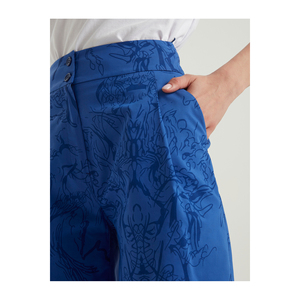 Shorts décontractés pour femmes, respirants, en mélange de coton, écologiques, à motifs, fabriqués en Turquie - Product Image 5