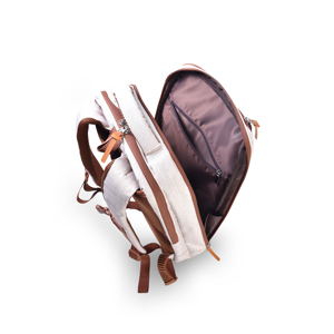 FX CREATIONS Vintage Style 13" <b>Laptop</b> <b>Backpack</b>, Patent AGS Anti‑Gravity Pressure Relief Daypack, 900D PU Water‑Resistant Oxford - Product Image 4