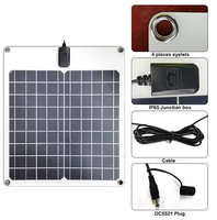 Chargeur solaire à décharge lente de petite taille personnalisé, maintien de la batterie solaire, Glory Solar GSP-5W, efficacité de 22 % pour voitures, camions, camping-cars