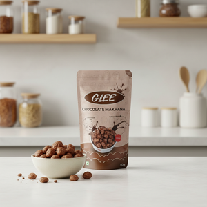 Graines de lotus grillées au chocolat saveur chocolat, sucrées, faibles en gras, sans gluten, riches en protéines et en fibres, sachet de 30g - Product Image 3