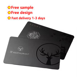 Mẫu Miễn Phí Thiết Kế Tùy Chỉnh Thẻ Pvc In Ấn Matte Tại Chỗ UV Hot Vàng/Bạc Dập Đã Ghé Thăm Thẻ Nhựa VIP Quà Tặng Kinh Doanh Thẻ - Product Image 1