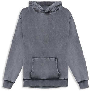 Sweats à capuche surdimensionnés en coton lavé à la pierre pour hommes de style vintage nouveaux sweats à capuche pour hommes de Offre Spéciale en détresse - Product Image 1