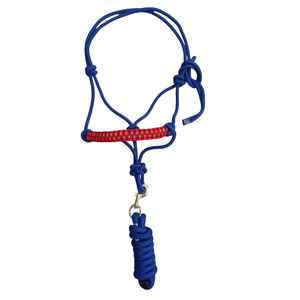 Cabestro de Cuerda con Cuerda de Guía al por Mayor |   Equipo de Equitación Resistente para Entrenamiento y Carreras |   Calidad Duradera de Proveedor Indio - Product Image 1