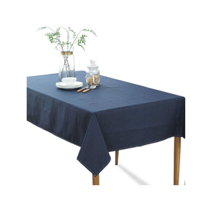 Custom Label Blue 100% Cotton Embroidered Bohemian 60x108 Biodegradable Handmade India OEM ODM Private Brand <b>Table</b> Cloth Bulk - Product Image 2