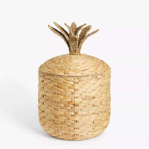 Panier de rangement en jacinthe d'eau tressé à la main, panier de rangement artisanal, vente en gros, écologique, fabriqué par VGreenArt du Vietnam - Product Image 1