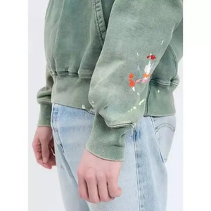 Sweat à capuche délavé à l'acide, logo personnalisé, pull oversize, respirant, blanc, délavé à l'acide, vintage, sweat à capuche pour hommes - Product Image 6