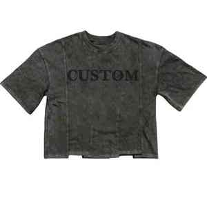 Camisetas Personalizadas para Hombre, Ecológicas, Transpirables, de 220g, Lisas, de Manga Corta, Estilo Urbano, Holgadas, de Corte Cuadrado, 100% Algodón - Product Image 6