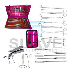 SUAVE SURGICAL INSTRUMENTS Kit de dilatation et curettage manuel en acier inoxydable réutilisable de haute qualité pour interventions gynécologiques mineures CE - Product Image 1
