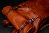 Sac à dos en cuir végétalien personnalisé à la mode Sac à dos roll top pour hommes Sac à dos Sac à dos Rolltop LRTB-0051D
