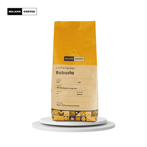 Café Milano Premium Full City + Grains de café Robusta torréfiés moyennement pour expresso, 5 % d'humidité max., 50 kg, Origine Vietnam - Product Image 4