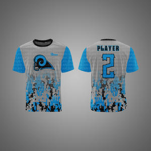 BLUE CAMO SUBLIMACIÓN PERSONALIZADA MEJOR Poliéster 2025 PAQUETE de calidad al por mayor OFERTA UNIFORMES 7 en 7 OEM - Product Image 5