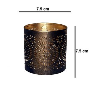 Luz de té de Metal para decoración del hogar, decoración de pared de mesa votiva con aspecto antiguo, Diwali - Product Image 5