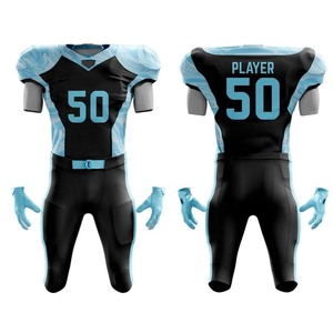 Conjunto de Uniforme de Fútbol Americano Personalizado al por Mayor de Fábrica, de Secado Rápido, Manga Corta, Transpirable, 100% Poliéster, para Todas las Temporadas - Product Image 4