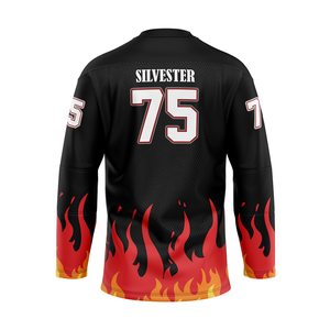 Maillot de hockey sur glace personnalisé sublimé Maillot de hockey sur glace d'équipe personnalisé avec broderie de haute qualité Uniforme de maillot de hockey sur glace - Product Image 2