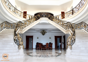 KHP Durable Wrought Iron Stair Railing Indoor Beautiful Galvanized Rust Resistant For Home Decor Made In Vietnam. - Product Image 5