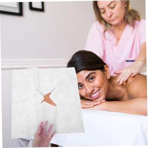 50 fundas de almohada de masaje cuadradas, fundas de reposacabezas desechables blancas - Product Image 4