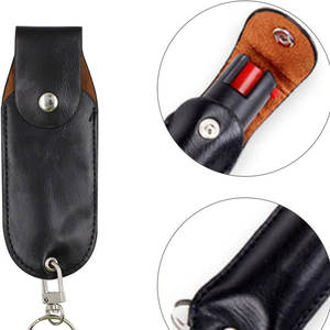 ซองใส่สเปรย์พริกหนังสีตามสั่ง พร้อมพวงกุญแจ ปิดด้วยกระดุมแป๊ก สำหรับใส่สเปรย์ป้องกันตัว ใช้สำหรับขายส่งเพื่อการส่งเสริมการขาย - Product Image 2