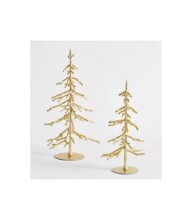 Escultura Urbana Grande de Árbol de Aluminio Dorado - Decoración Moderna Hecha a Mano para Bodas y Hogar, Artesanía Metálica Artística y Duradera - Product Image 1