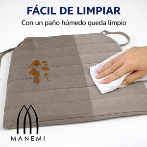 Cuscino per Sedia Trapuntato Idrorepellente 42x40x4cm con Cinghie di Fissaggio, Rivestimento Rimovibile con Cerniera, Lavabile in Lavatrice, Facile da Pulire - Product Image 4