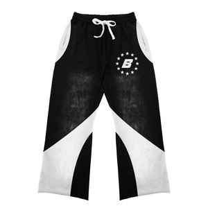 Ensemble de deux pièces personnalisées, à la mode, OEM et ODM, de couleur unie, veste en coton respirante de grande taille, pantalon en molleton - Product Image 5