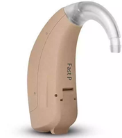 Audífonos BTE Signia Fast P de 4 Canales para Adultos Mayores Audífonos no Recargables de Ajuste Instantáneo para Personas con Sordera