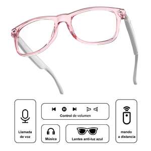 UF08 <b>Bluetooth</b> Smart Sunglasses 3D SurRound Sound <b>Microphone</b> UV400 Protection Touch Control & Built-In <b>Microphone</b> Tech 2025 rosa - Product Image 6