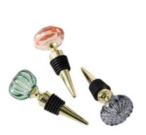 Bouchon de bouteille de vin plaqué or au design de luxe en acier inoxydable pour les bars et les bouchons de bouteille d'occasion de fête - Product Image 2