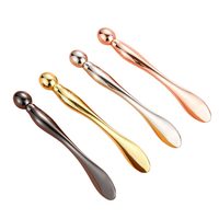 Accessoire cosmétique promotionnel, logo gravé au laser personnalisé, applicateur de crème pour les yeux en alliage de zinc