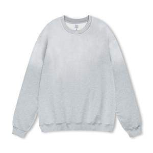 Men's Premium 100% Cotton Solid Regular Fit Fleece Pocket Crew Neck Casual <b>Hoodies</b> <b>American</b> Style Street Winter Bulk - Product Image 4