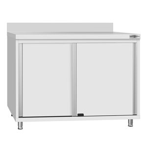 Armario de Acero Inoxidable para Suelo ECO - 1000x600mm - con Puertas Correderas y Soporte Superior - Product Image 3