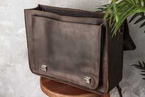 Luxury Genuine Leather Cross Body Sling <b>Messenger</b> <b>Bag</b> Large Capacity Stylish Business Handbag Inch Cotton Elegant <b>Laptop</b> - Product Image 5