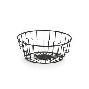 Panier de rangement unique en métal pour ustensiles de cuisine Ustensiles de cuisine pour la maison Panier de rangement pour fruits et légumes en métal de finition de couleur noire - Product Image 3