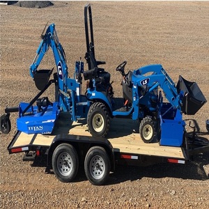 LS <b>Mini</b> Tractor Riding <b>Lawn</b> <b>Mower</b> with Front Loader and Backhoe 2-Stroke/4-Stroke Industrial Grade Aluminum - Product Image 2