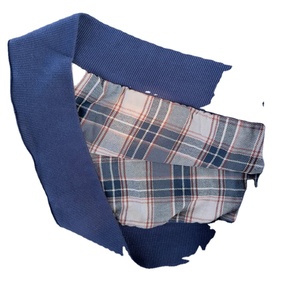 Sweat à capuche réversible sur mesure à double couche à carreaux pour homme, broderie 3D, finition délavée, style gothique vintage, 100 % coton molletonné, OEM - Product Image 2