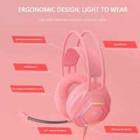Fournir un échantillon LEAVEN GP10 Gamingheadset Rgb Light Noise Cancelling Adjustable Band Ps4 Gaming Headset