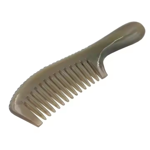 Peine de cuerno Natural de calidad antigua hecho a mano, súper peine de cuerno de buey de búfalo para Barba de pelo por crsecent Crafts - Product Image 2