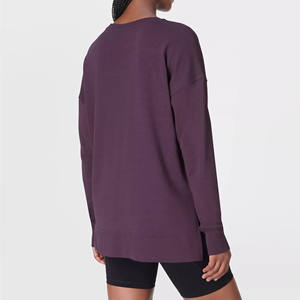 Oem Custom Logo <b>Teenagers</b> Hooded Casual Polyester/Cotton Lined Breathable Heavyweight Split Oversized Long Sleeves Sportswear - Product Image 3