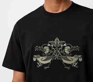 T-shirt en coton brodé pour homme, design personnalisé, vêtements décontractés élégants, broderie de qualité supérieure, t-shirts brodés - Product Image 5