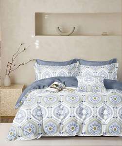 Ensemble de draps en microfibre super doux tissé, imprimé moderne, polyester, série 2200, magnifiques draps de lit pour la maison - Product Image 1