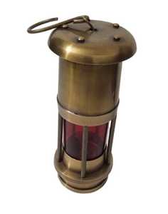 Lámpara de minero antigua hecha a mano, lámpara de aceite de linterna de latón marino náutico para decoración del hogar - Product Image 4