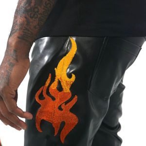 Pantalones de Cuero Vacuno para Hombre, Temporada de Invierno, Diseño Moderno, Pantalones de Cuero Suave, Servicio OEM, Precio Económico al por Mayor - Product Image 5