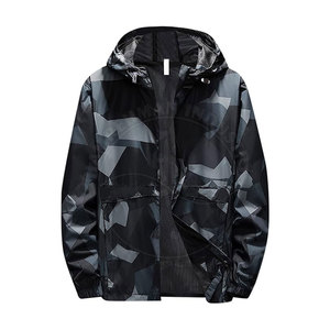 Vestes coupe-vent d'hiver à capuche, matériau léger en nylon/polyester, haute qualité, prix bas - Product Image 1