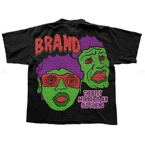 Vente en gros de t-shirts streetwear à logo personnalisé unisexe à bas prix t-shirts imprimés personnalisés de grande taille service OEM - Product Image 2