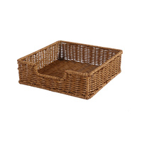 Panier de rangement pour biscuits en plastique tissé à la main, de qualité alimentaire, vente directe d'usine, vente en gros, sur mesure, salon