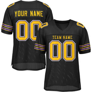 Meilleures ventes de vêtements de sport tricotés pour adultes maillots de football américain vintage pour hommes, personnalisation en gros - Product Image 4