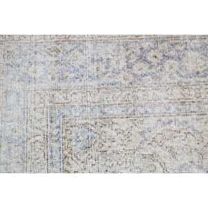 Alfombra Turca Vintage de 1.6x3.2 pies, Alfombra Pequeña, Alfombra de Lana Blanca - Product Image 5