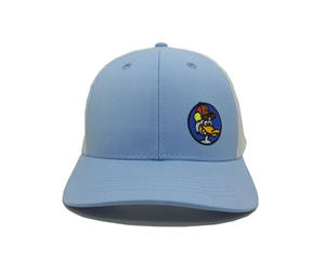 Logo brodé petites quantité minimale de commande casquettes bleu clair personnalisées casquette de camionneur Snapback Vietnam Promotion casquettes pour les entreprises - Product Image 2