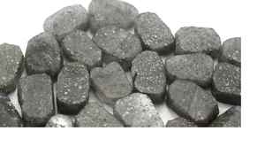 Pierre de soleil noire antique non polie de 16 à 18mm, 5 pièces naturelles brutes, effet étoile de qualité pour la fabrication de bijoux - Product Image 2