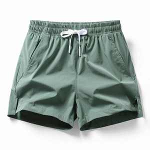 Pantalones cortos de tres cuartos de verano para hombre y mujer, de secado rápido, tela transpirable delgada, para correr al aire libre, cintura elástica, deportes sueltos - Product Image 3